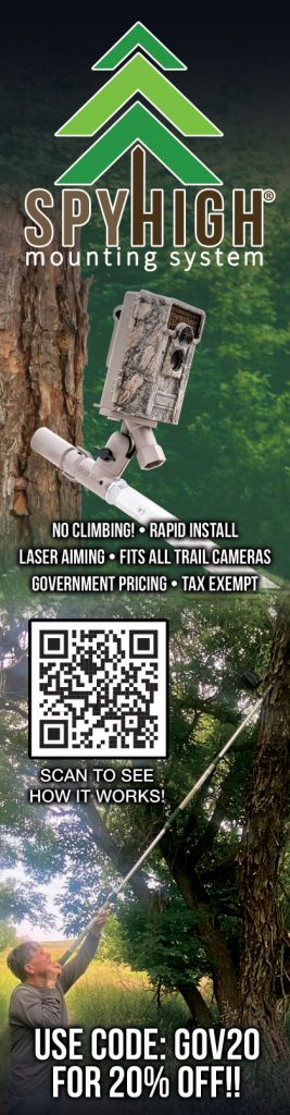 The Spy High Trail Camera Mount delivers 360-degree views while you enjoy the peace of mind knowing that your camera remains invisible and secure.