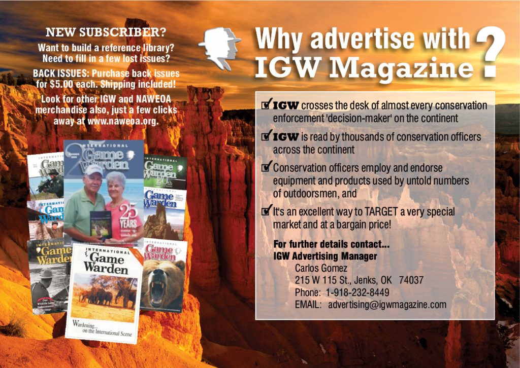 Why Advertise in International Game Warden Magazine